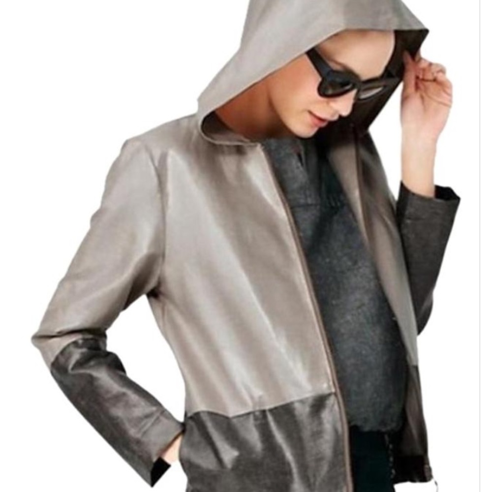 Kate Spade Saturday color block rain jacket size X small - Picture 8 of 8